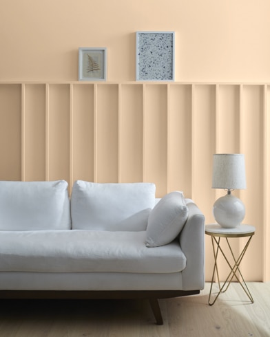 Painted wall with Jumel Peachtone HC-54